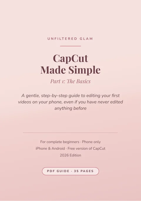 Cover of CapCut Made Simple, Part 1: The Basics